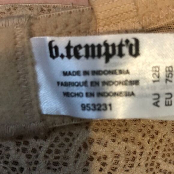 B.Tempt'd Nude Lightly Padded Underwire Bra 34B - Picture 14 of 16